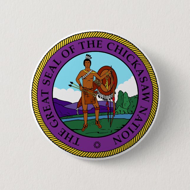 Chickasaw nation Seal  Button (Front)