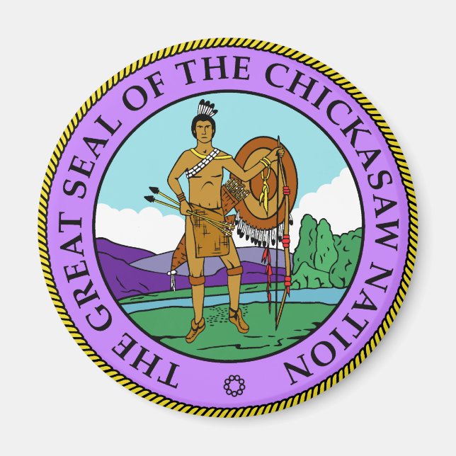 Chickasaw Seal Magnet (Front)