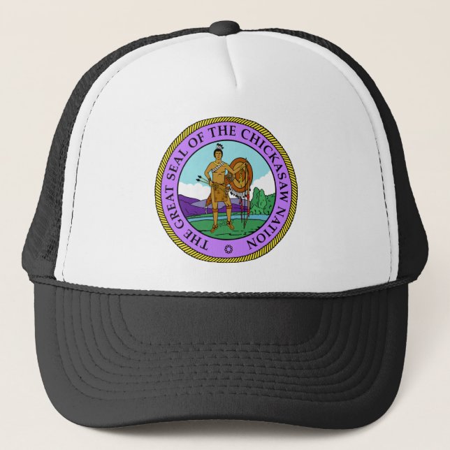 Chickasaw Seal Trucker Hat (Front)