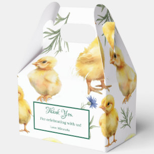 Chicken 1st birthday Farm animal Birthday Favor Boxes