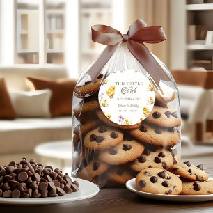 Chicken 1st birthday This Chick is one Birthday Classic Round Sticker