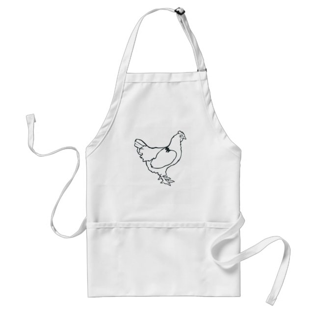 chicken adult apron (Front)