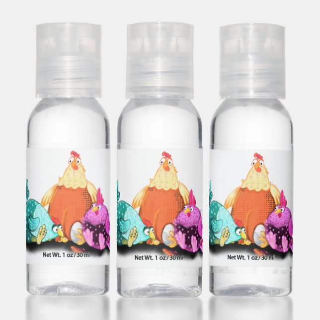 Chicken and Egg Funny Hand Sanitizers (Set)