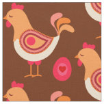 Chicken and Egg Pattern Fabric