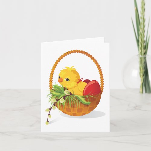 Chicken And Eggs In Basket Note Cards