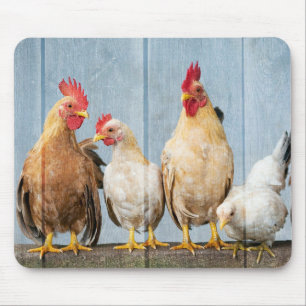 Chicken and Friends Mouse Pad