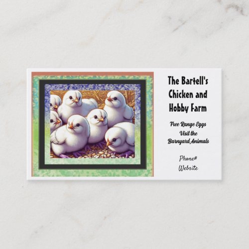 Chicken and Hobby Farm Business Card