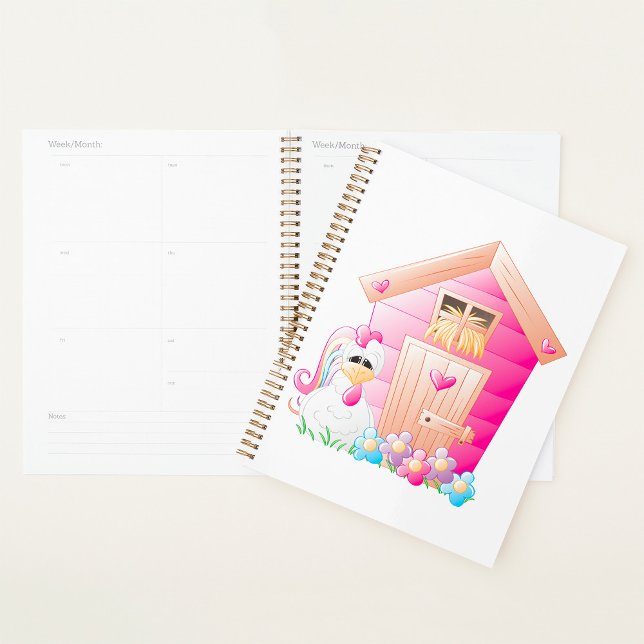 Chicken and Pink Hen House with Flowers Planner (Creator Uploaded)