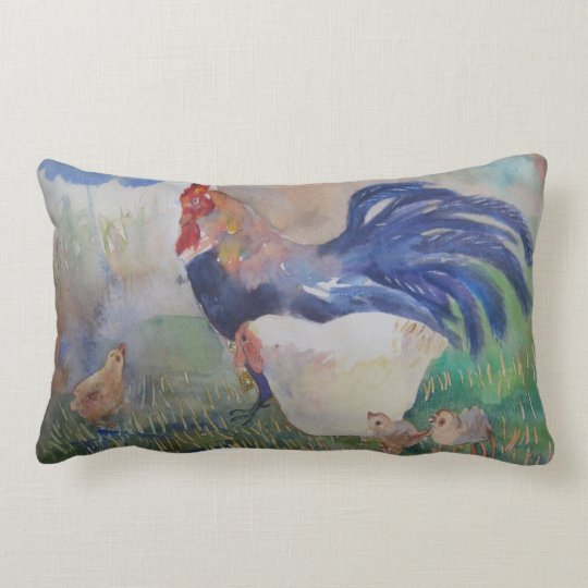 Chicken And Quote Lumbar Pillow Zazzle Com