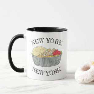 Chicken and Rice Platter Plate NYC Halal Cart Food Mug