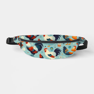 Chicken and Rooster Design Fanny Pack