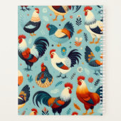 Chicken and Rooster Design Personalise Planner (Back)