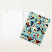 Chicken and Rooster Design Personalise Planner (Display)