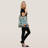 Chicken and Rooster Design Personalise Tote Bag (On Model)