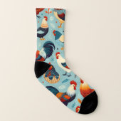 Chicken and Rooster Design Socks (Right Outside)