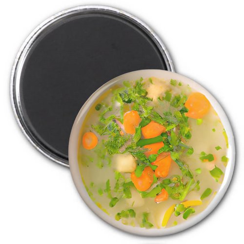 Chicken and Vegetable Soup Broth Magnet