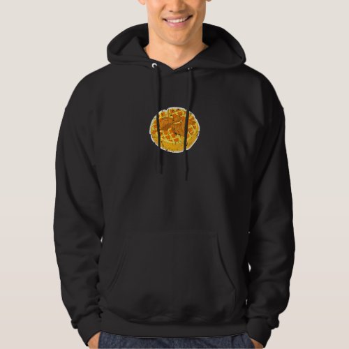 Chicken And Waffle Distressed  Cute Food Cheat Mea Hoodie