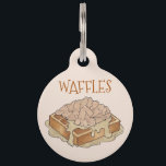 Chicken and Waffles Pennsylvania Dutch Amish Food Pet ID Tag<br><div class="desc">Design features an original food themed marker illustration of PA-style chicken and waffles,  a staple of Amish and Pennsylvania Dutch cuisine. Ideal for your favorite foodie,  Pennsylvanian,  or fan of PA Dutch cooking.</div>