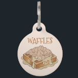 Chicken and Waffles Pennsylvania Dutch Amish Food Pet ID Tag<br><div class="desc">Design features an original food themed marker illustration of PA-style chicken and waffles,  a staple of Amish and Pennsylvania Dutch cuisine. Ideal for your favorite foodie,  Pennsylvanian,  or fan of PA Dutch cooking.</div>