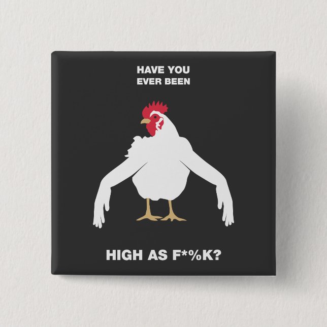 Chicken Arms Pinback Button (Front)