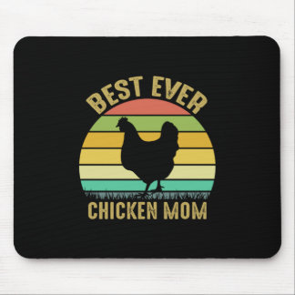 Chicken Art Best Ever Chicken Mom Mouse Pad