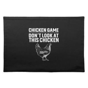 Chicken Art Chicken Game Cloth Placemat