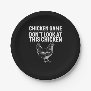 Chicken Art Chicken Game Paper Plates