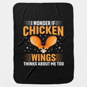 Chicken Art Chicken Wing Baby Blanket