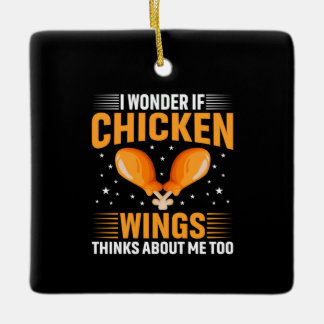 Chicken Art Chicken Wing Ceramic Ornament