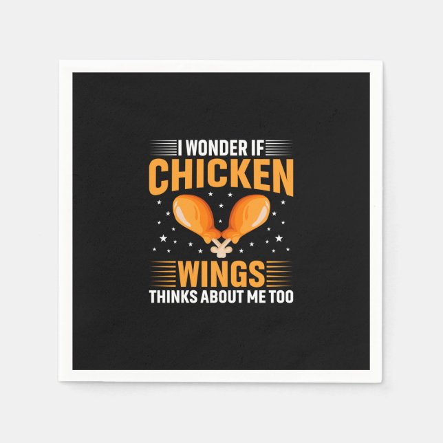 Chicken Art Chicken Wing Napkins (Front)