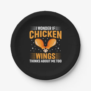 Chicken Art Chicken Wing Paper Plates