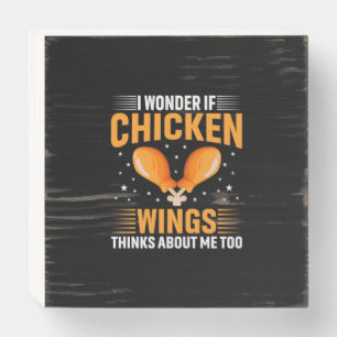 Chicken Art Chicken Wing Wooden Box Sign