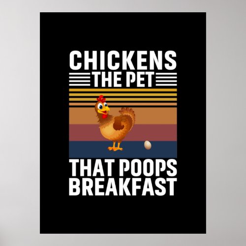 Chicken Art Chickens The Pet Poster