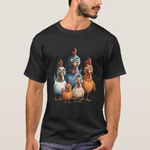 Chicken Art Crazy Chicken Gifts For Men Women Kid T-Shirt