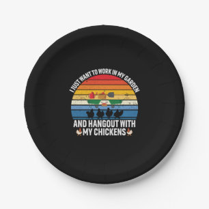 Chicken Art Hangout With My Chickens Paper Plates