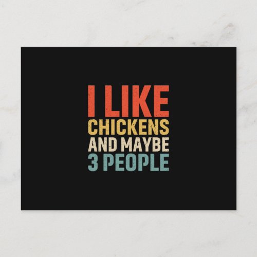 Chicken Art I Like Chickens Postcard