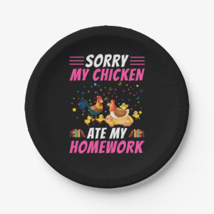 Chicken Art My Chicken Ate My Homework Paper Plates