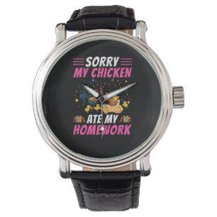 Chicken Art My Chicken Ate My Homework Watch