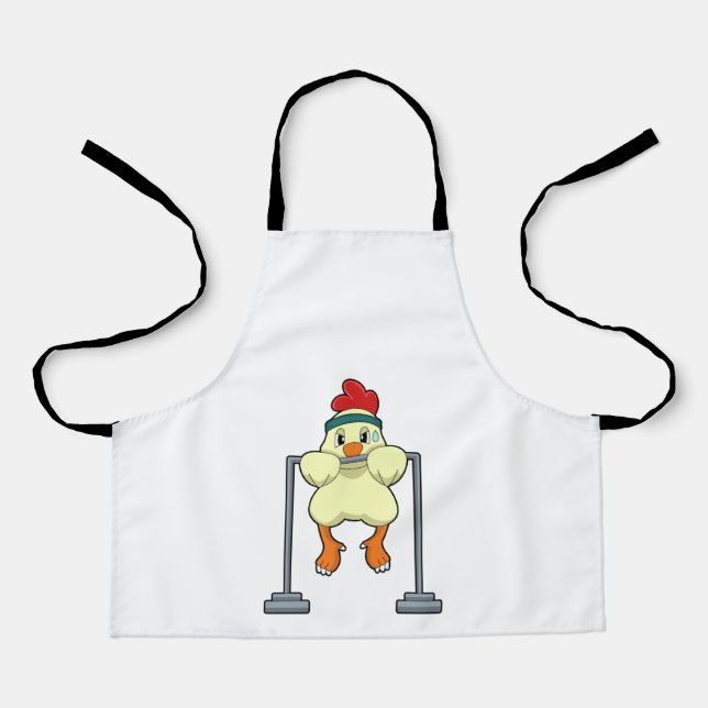 Chicken at Fitness Pull-ups Apron (Front)