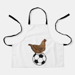 Chicken at Soccer Sports Apron