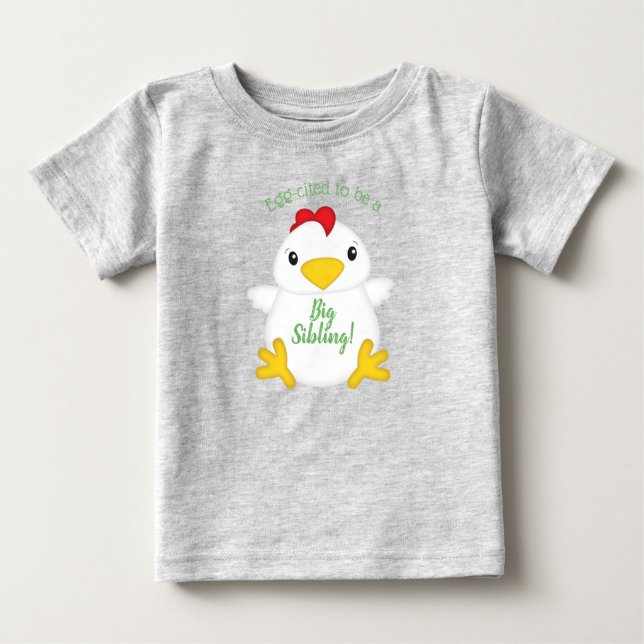 Chicken Baby Shower Farm Baby T-Shirt (Front)