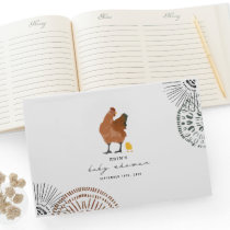 Chicken Baby Shower Guest Book