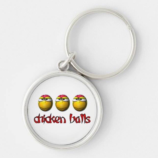 Chicken Balls Keychain (Front)
