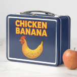 Chicken Banana Madness &#128020;&#127820;  Metal Lunch Box