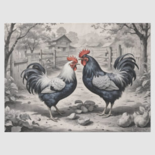 Chicken Barnyard Design Tissue Paper