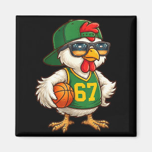 Chicken Basketball 67 Gen Alpha Slang Srts Men Boy Magnet