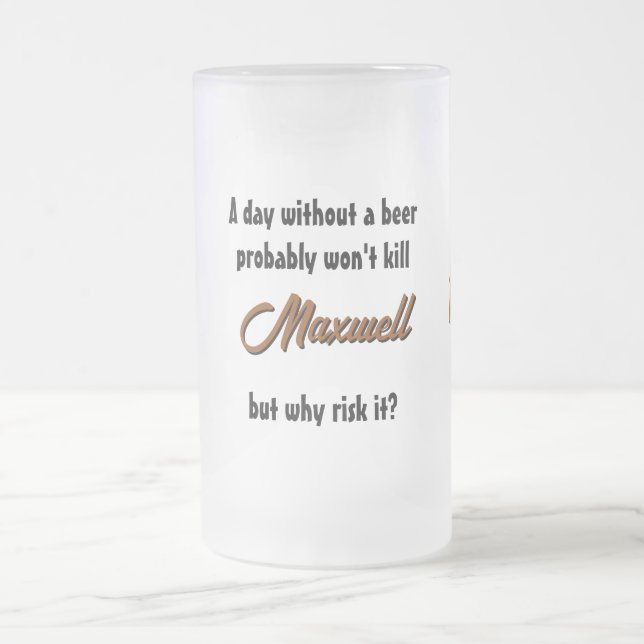 Chicken Beer Frosted Mug (Center)