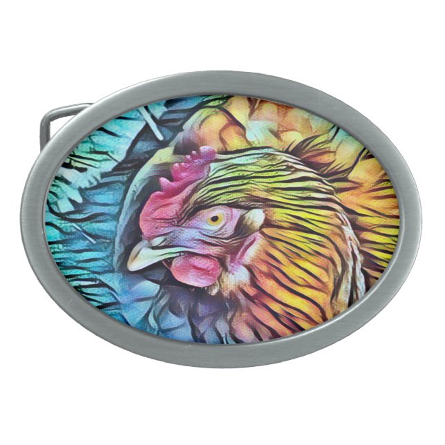CHICKEN   BELT BUCKLE (Front)
