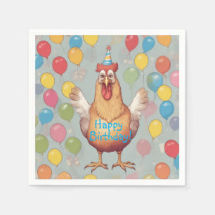 Chicken Birthday Party Napkins
