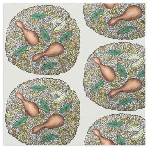 Chicken Biryani Indian Mixed Rice Dish Food Dinner Fabric